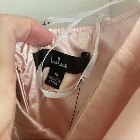 Lulu’s Always Us Blush Wide Leg Jumpsuit, NWT Sz M - Picture 10 of 10